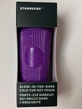 Starbucks Glow-in-the-Dark Cold Cup Keychain BNIB
